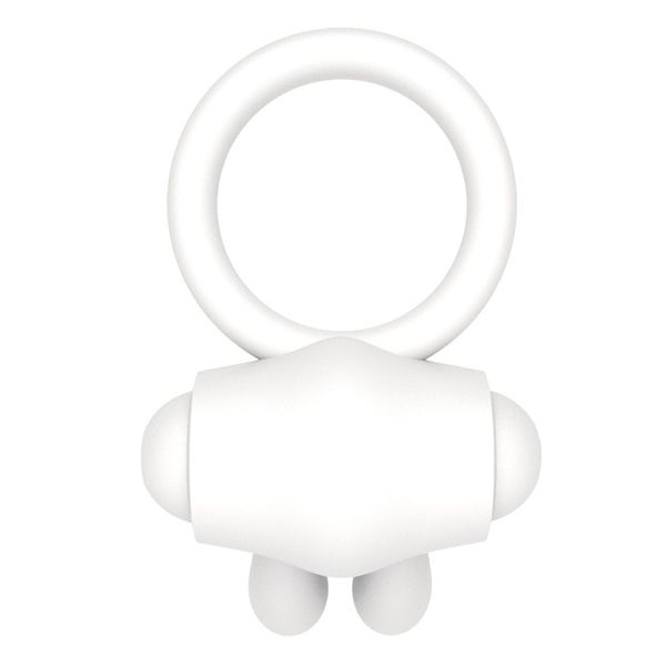 Power Clit Silicone Cockring White zdjęcie 5