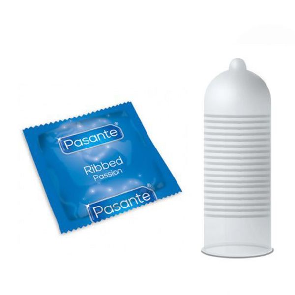 Pasante Ribbed/Passion Condoms Bulk Packs 144 Pcs zdjęcie 3