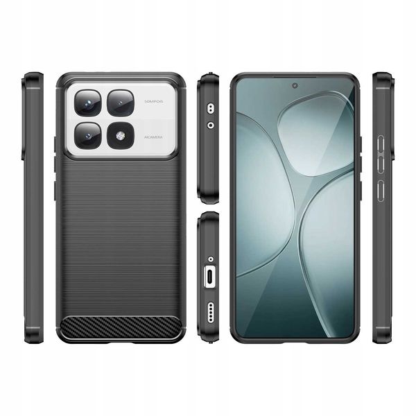 Spacecase Carbon Xiaomi 14T Pro Black zdjęcie 4