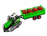 DUŻY TRAKTOR GĄSIENICOWY Z PRZYCZEPĄ Różne Kolory