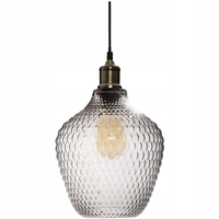 LAMPA SUFITOWA SZKLANA LAMPA WISZĄCA DEKORACYJNA OMAHA 22X25 CM