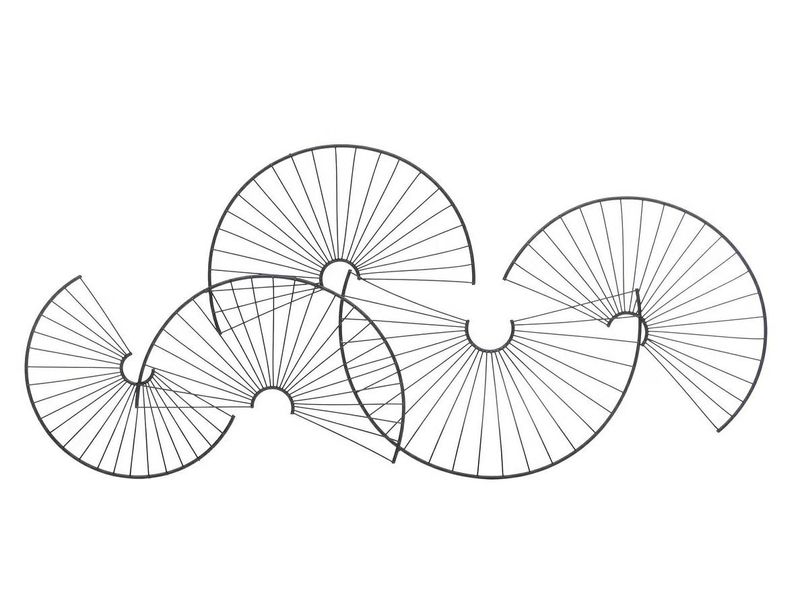 Dekoracja ścienna Cloe metal czarna zdjęcie 1