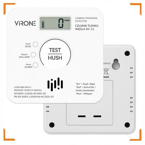 Czujnik Czadu Tlenku Węgla na Baterie Bezprzewodowy Uniwersalny Detektor na Arena.pl