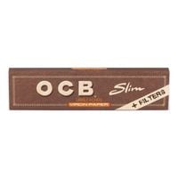 bibułka ocb virgin - king size slim + tips