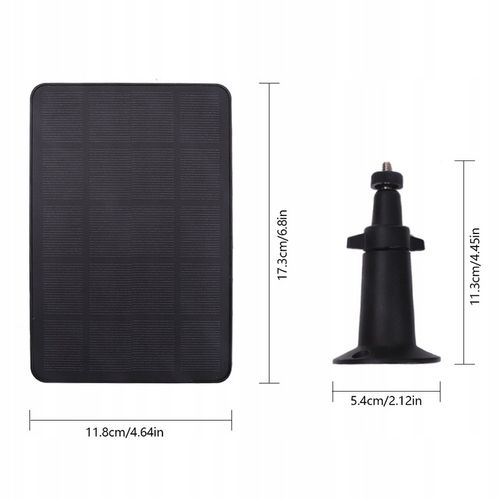 PANEL SŁONECZNY 4W DO KAMERY BEZPIECZEŃSTWA, PANEL SŁONECZNY MICRO USB na Arena.pl