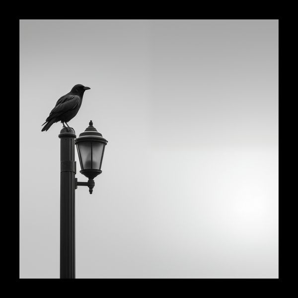 Plakat 20x20cm Samotny Postój Kruka zdjęcie 2