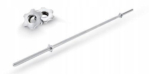 Gryf prosty 180cm śrubowany 30mm chromowany stalowy sztanga do obciążeń na Arena.pl