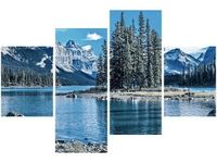 140CM 70 OBRAZ JEZIORO MALIGNE ZIMĄ ŚCIENNY