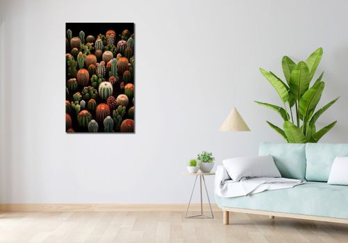 Obraz 60x100cm Ogród Kaktusów na Arena.pl