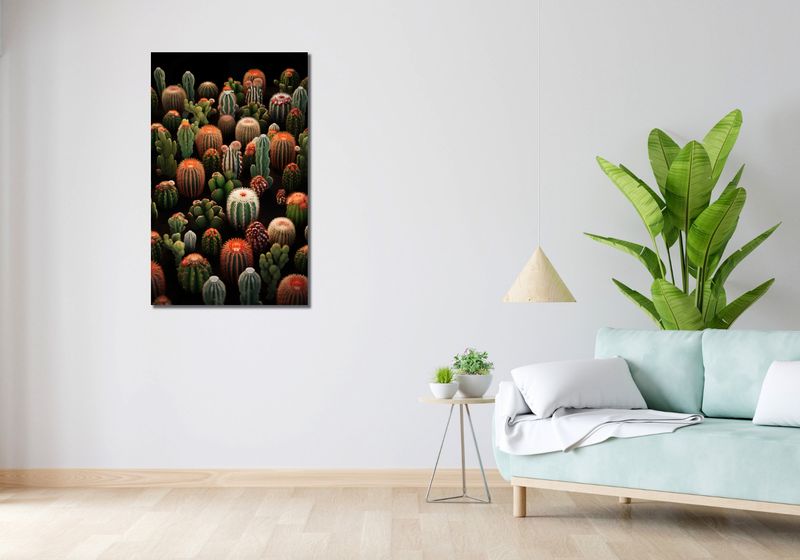 Obraz 60x100cm Ogród Kaktusów zdjęcie 2