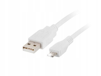 Lanberg Kabel USB 2.0 micro AM-MBM5P 1m bialy