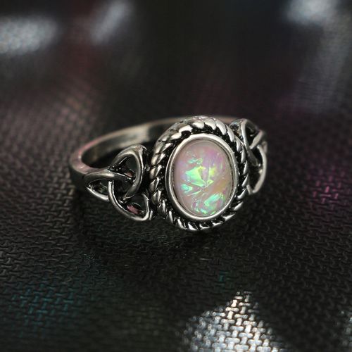 Srebrny ZESTAW PIERŚCIONKÓW RETRO PUNK BOHO 73 na Arena.pl