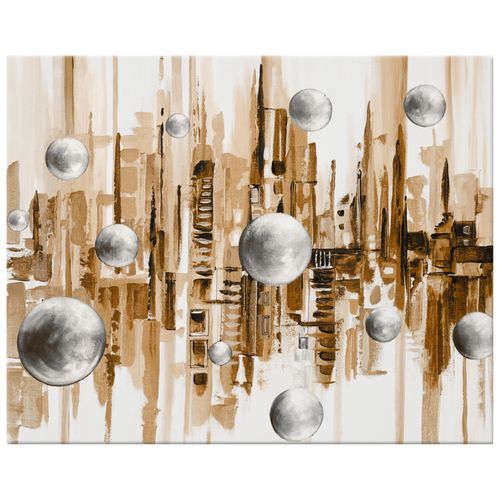 Obraz Płótno 50X40 Miasto Ze Snu W Brązach na Arena.pl