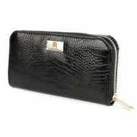 P-02 Portfel skórzany Korona - czarny C m L KEMER