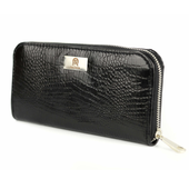 P-02 Portfel skórzany Korona - czarny C m L KEMER