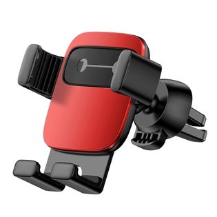 Baseus Cube grawitacyjny uchwyt samochodowy na kratkę wentylacyjną nawiew na telefon czerwony (SUYL-FK09)