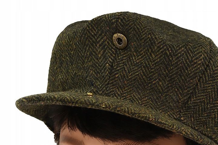 Kaszkiet męski OCIEPLANY Czapka Old School 50% WEŁNY Pako Jeans Retro Style zdjęcie 4