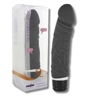 Czarny Vibrator - 7 wibracji, pulsacji