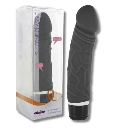 Czarny Vibrator - 7 wibracji, pulsacji zdjęcie 1
