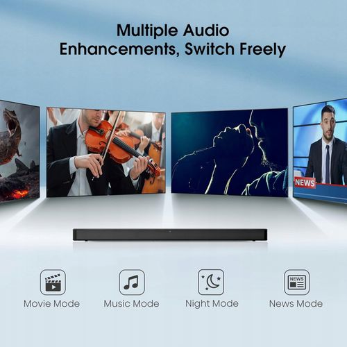 Soundbar HISENSE HS205G Czarny 2.0 Bluetooth HDMI ARC USB AUDIO DTS Virtual na Arena.pl