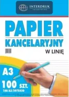 Papier Kancelaryjny W Linię A3 (100 Sztuk)
