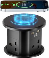 Listwa rozgałęziacz adapter gniazda uk x4 porty USB x2 czarna