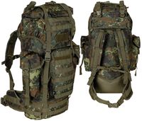 Duży plecak BW MOLLE stelaż aluminiowy 65 l flecktarn