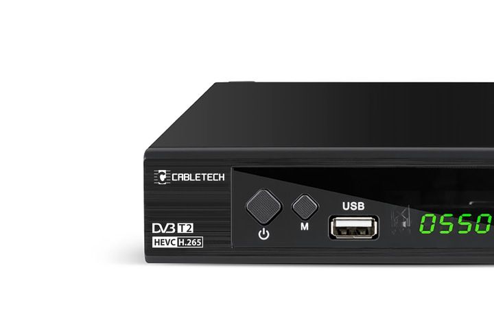 Tuner DVB-T2 DVB-C Hevc H.265 10bit dekoder tv naziemnej Cabletech zdjęcie 2