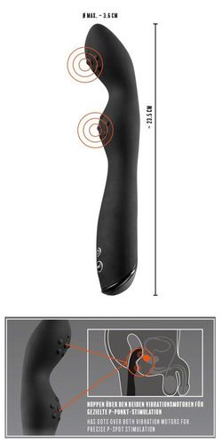 wibrator silikonowy rebel p spot 23,5 cm na Arena.pl
