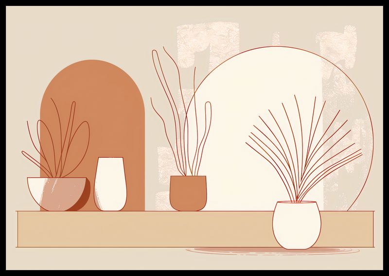 Plakat 66,5x46,5cm Widok Roślin zdjęcie 2