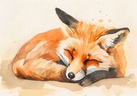 Plakat 59,4x42cm Akwarelowa Sielanka