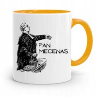Kubek Żółty Dla Prawnika Mecenasa Pan Mecenas Z Nadrukiem Ze Zdjęciem