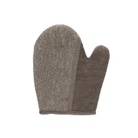 touche by shots rękawica kąpielowa dwustronna len/węgiel drzewny