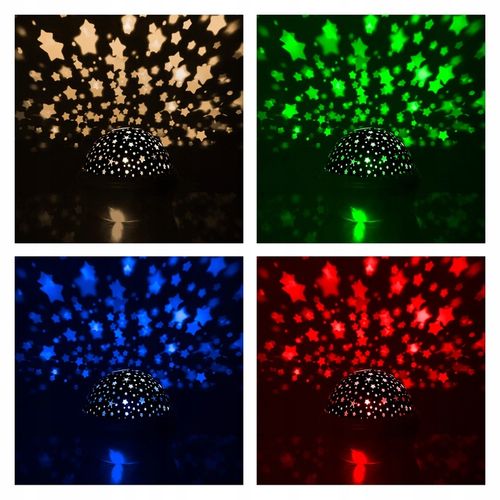 Lampka Nocna 2w1 Projektor Nieba Gwiazd Obrotowa na Arena.pl