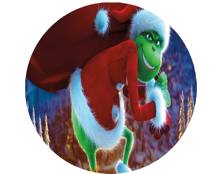 Opłatek na tort Grinch zdjęcie 1