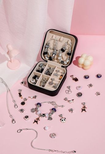 ZESTAW DO ROBIENIA BRANSOLETEK NASZYJNIKÓW KREATYWNY PREZENT DLA DZIECI na Arena.pl