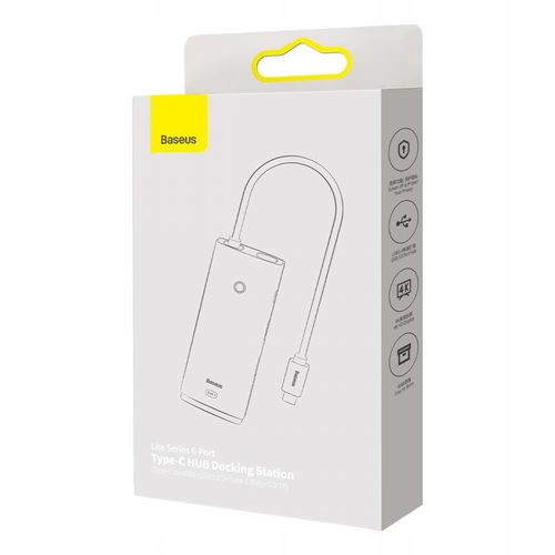 ADAPTER HUB USB-C 2xUSB 3.0 HDMI 4K SD/TF BASEUS na Arena.pl