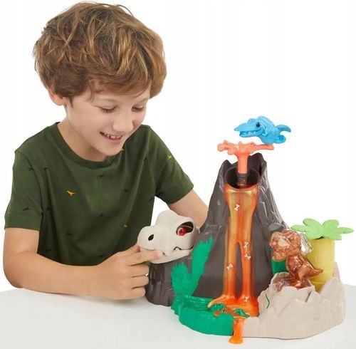 PLAYDOH CIASTOLINA WYSPA DINOZAURÓW WULKAN SLIME DINO DLA DZIECI na Arena.pl