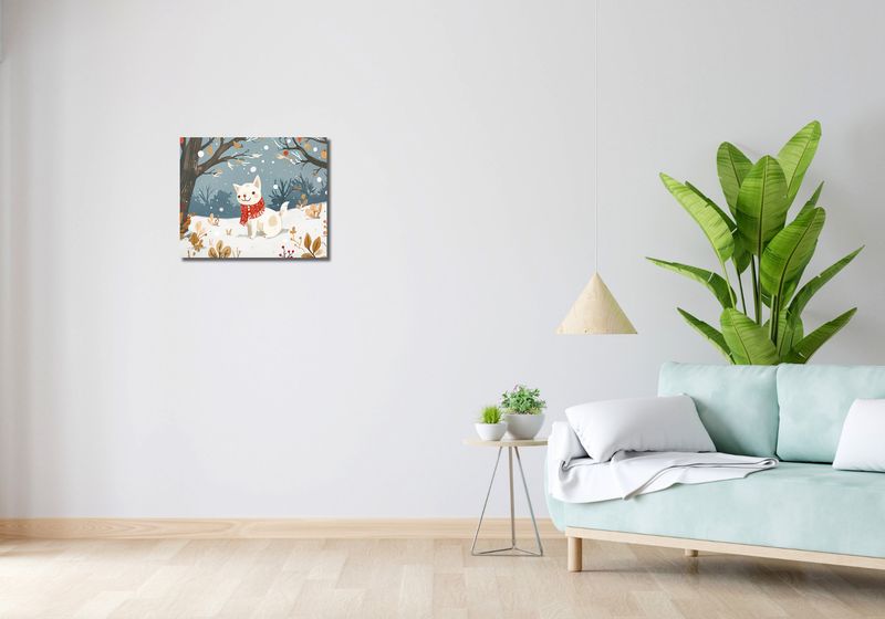 Obraz 50x40cm Śnieżny Kompan zdjęcie 2