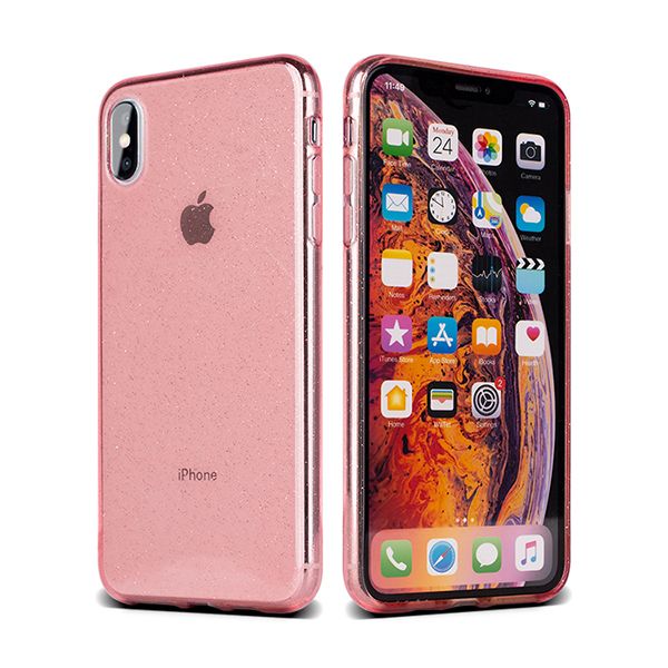 Crystal Glitter Case do Samsung Galaxy A6 Plus 2018 Różowy zdjęcie 1