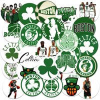 NAKLEJKI NA ZESZYT NALEPKA Z POSTACIAMI KÓŁKO KOSZYKÓWKA CELTICS WZORY 23EL