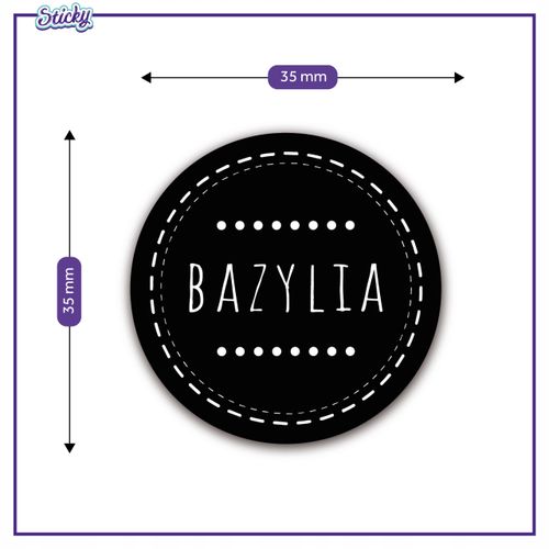 Naklejki na przyprawy CZARNE 152 sztuk na Arena.pl