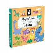 JANOD, Magnetyczna układanka Dinozaury Magneti'stories 3+