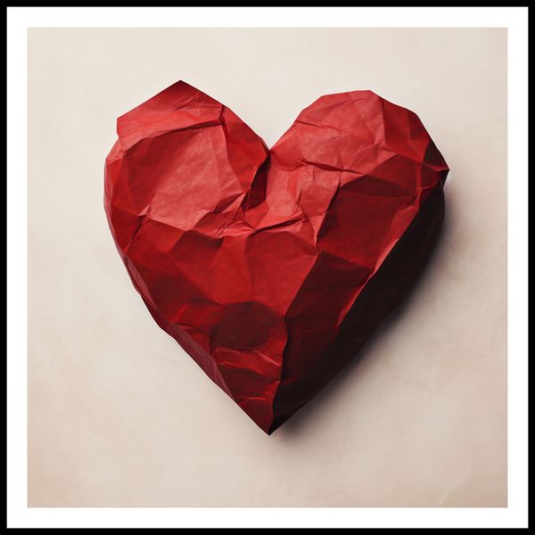 Plakat 70x70cm Kreślone Serce zdjęcie 3