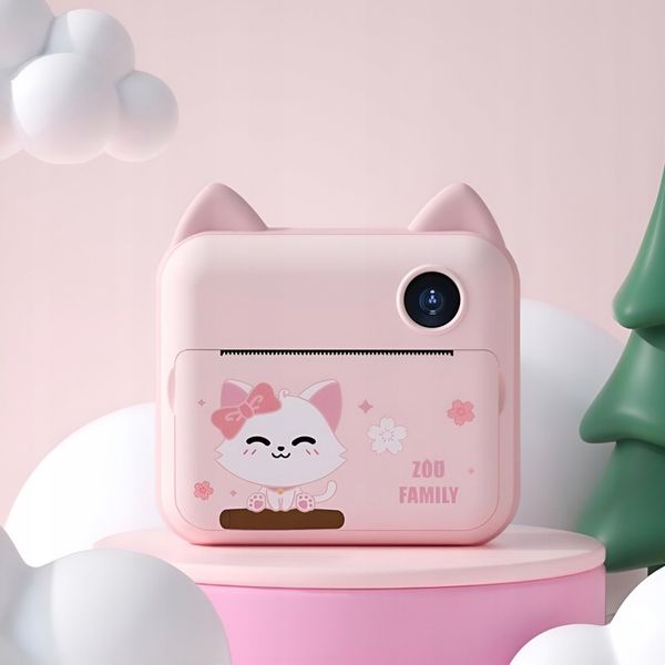 APARAT NATYCHMIASTOWY CYFROWY DLA DZIECI Z DRUKARKĄ KARTA 32GB + 2 ROLKI zdjęcie 5