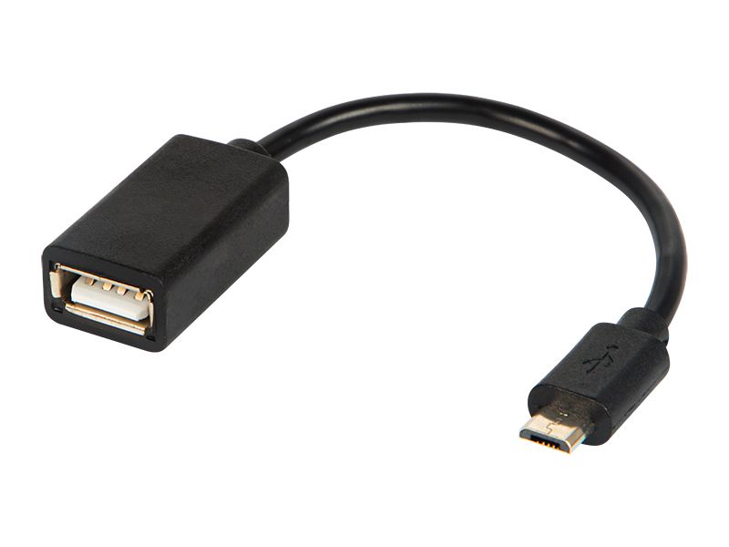 Adapter USB gniazdo USB A-wtyk micro USB OTG kabel blister zdjęcie 1