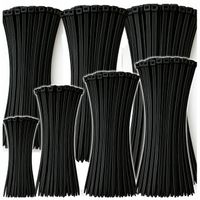 ZESTAW OPASKI ZACISKOWE KABLOWE TRYTYTKI TRYTKI MOCNE CZARNE RÓŻNE 700 SZT