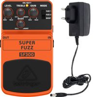 Efekt gitarowy Behringer SF300 Super Fuzz Przester Zasilacz 9V ZESTAW