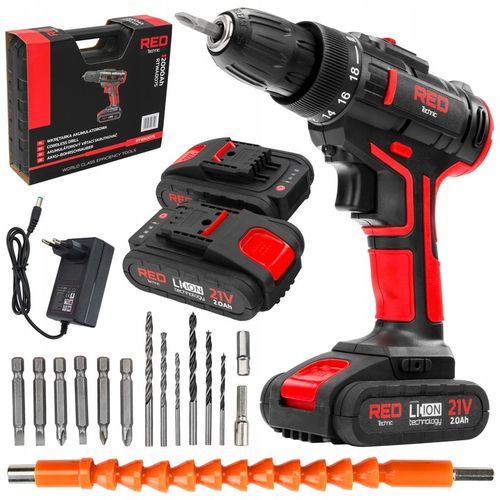 WIERTARKO WKRĘTARKA AKUMULATOROWA 21V MOCNA WKRĘTAK ZAKRĘTARKA 2xAKU na Arena.pl