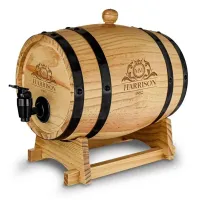 Duża Drewniana Beczka do Przechowywania Wina i Whisky - 3 Litry